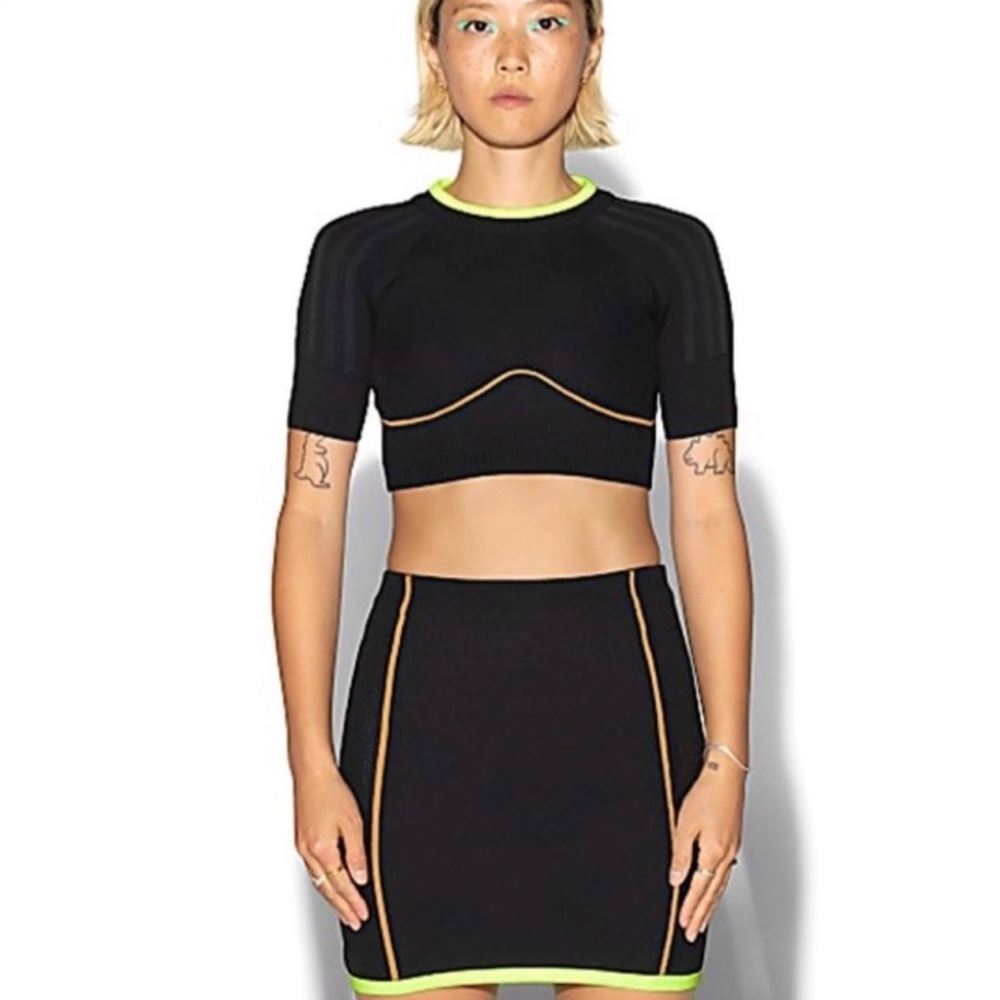 Adidas Ivy Park Crop top and Skirt set